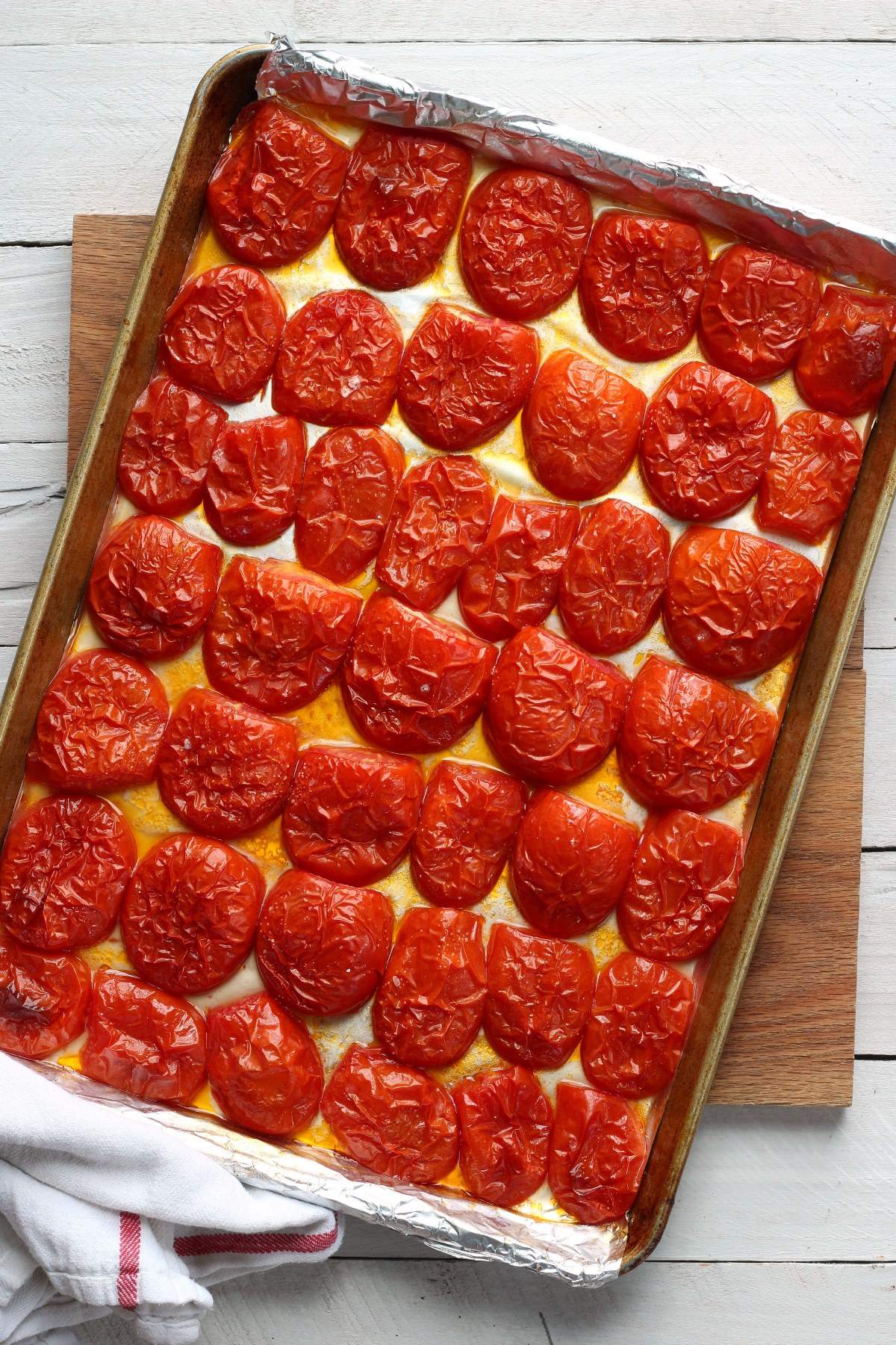 Oven Roasted Tomatoes in a dish