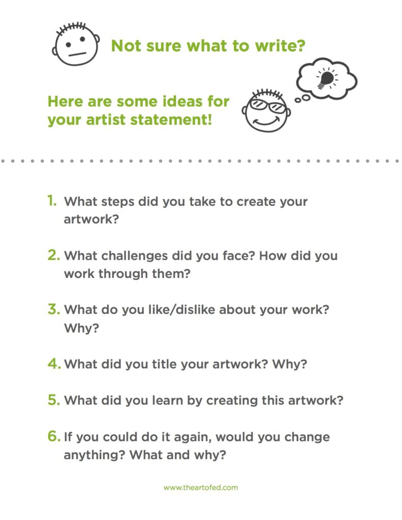 How to Write an Artist Statement