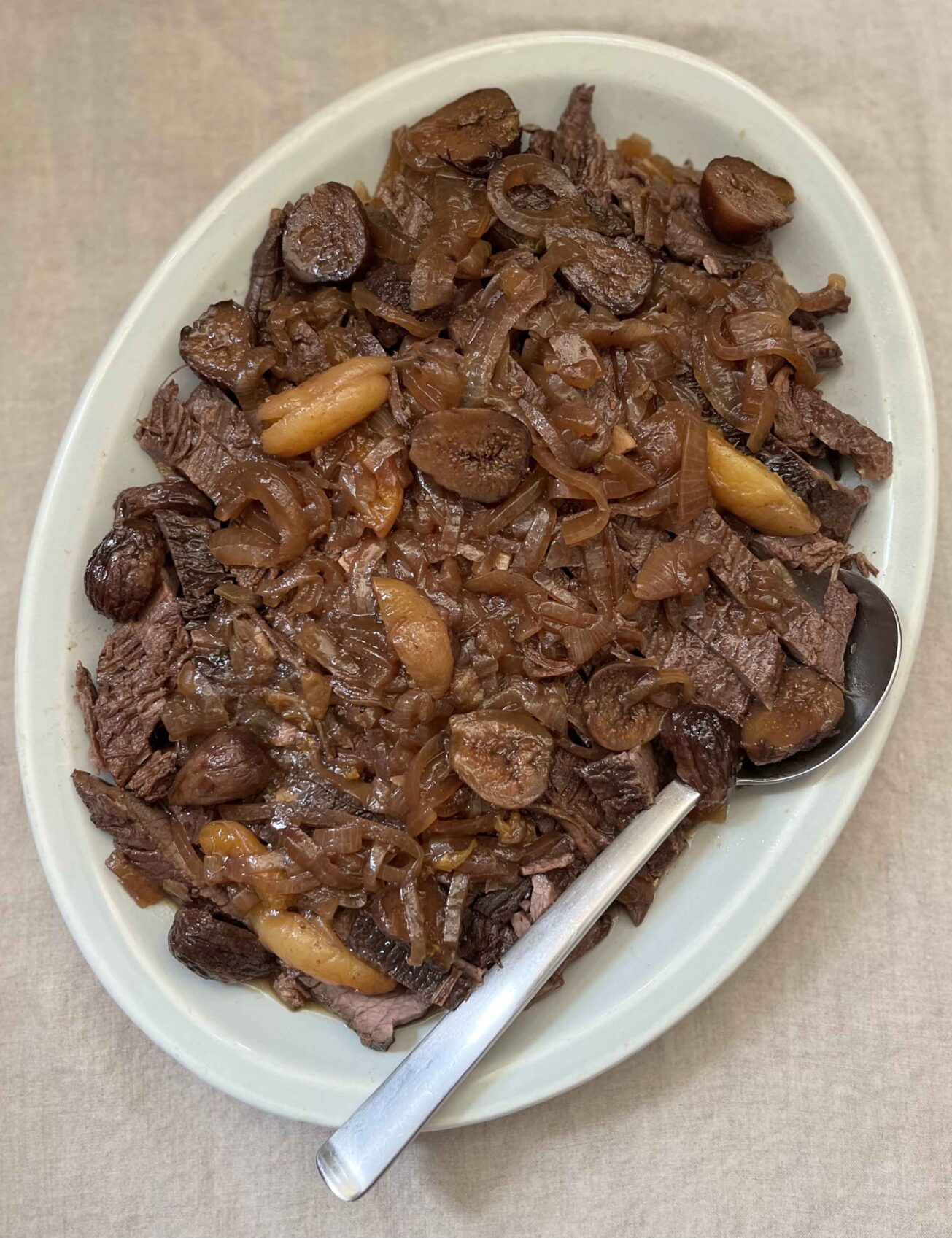 Braised brisket with vegetables