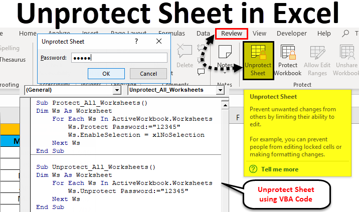 How to unprotect excel